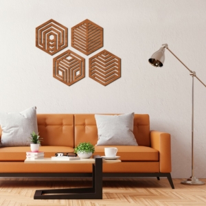 Wall panel - Hexagon set 1