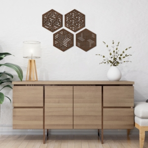 Wall panel - Hexagon set 3