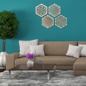 Wall panel - Hexagon set 4