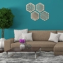 Picture 1/2 -Wall panel - Hexagon set 4
